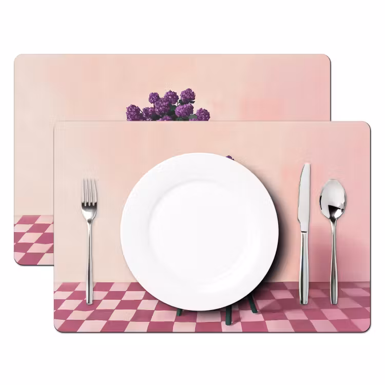 Tovaglietta in vinile - Sedia - Vaso - Fiori - Bloccato — 2