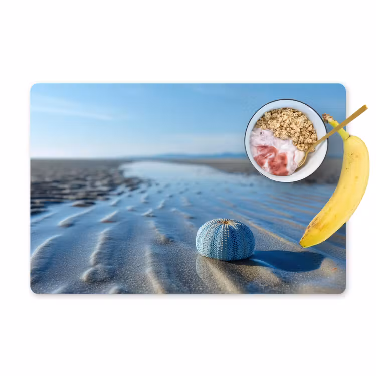 Tovaglietta in vinile - Spiaggia - Scudo - Acqua - Blu — 1