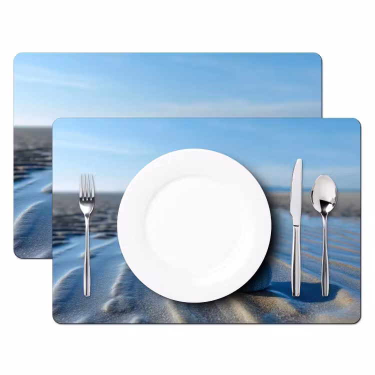 Tovaglietta in vinile - Spiaggia - Scudo - Acqua - Blu — 2