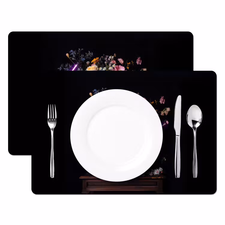 Tovaglietta in vinile - Neon - Vaso - Fiori — 2