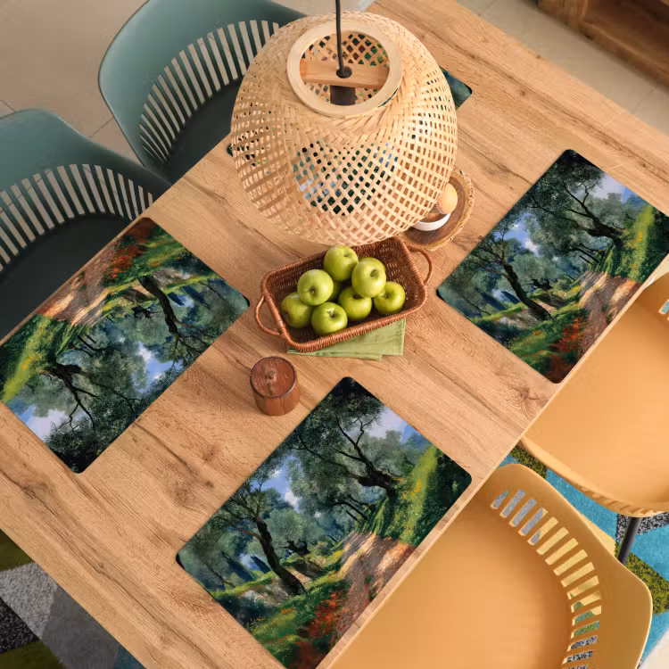 Tovaglietta in vinile - Sentiero - Alberi - Ombra - — 3