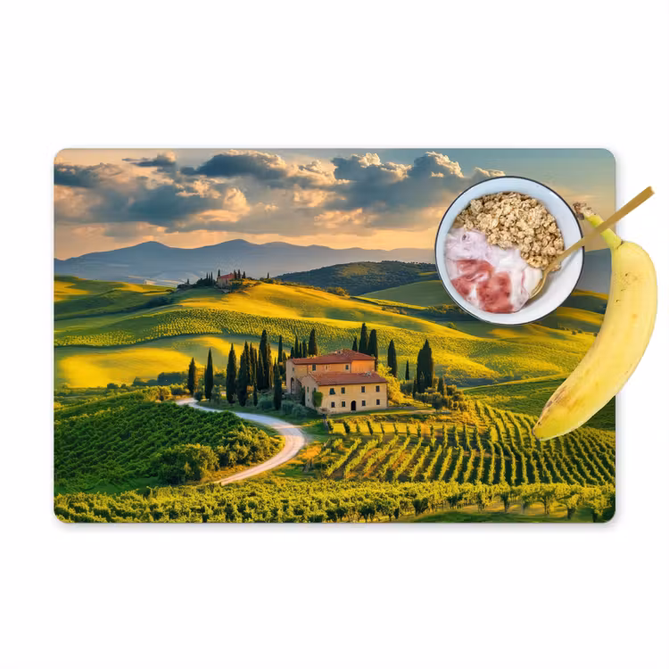 Tovaglietta in vinile - Toscana - Paesaggio - Vigneti — 1