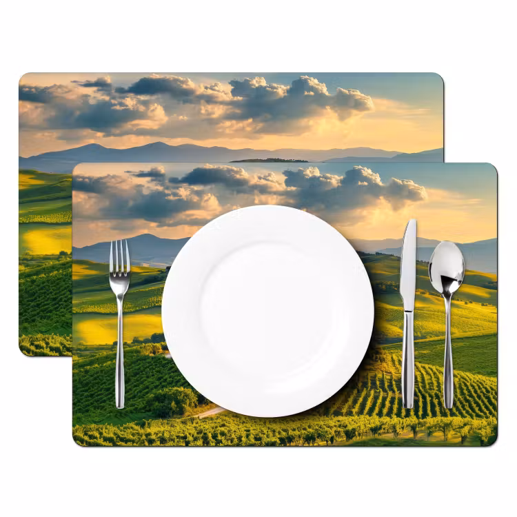 Tovaglietta in vinile - Toscana - Paesaggio - Vigneti — 2