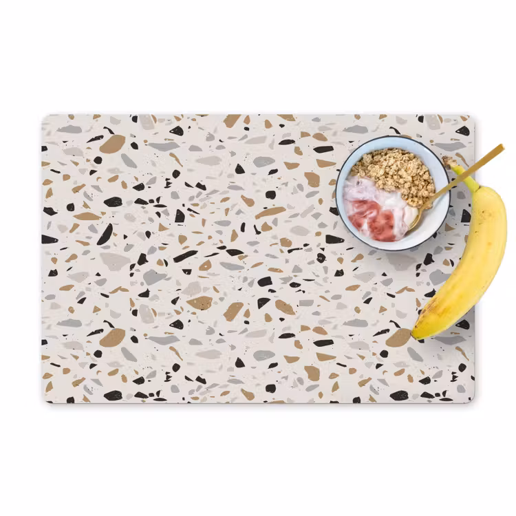 Tovaglietta in vinile - Terrazzo - Modello - Acciaio — 1