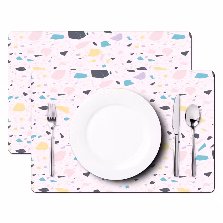 Tovaglietta in vinile - Terrazzo - Motivo - Morbido - Candy — 2