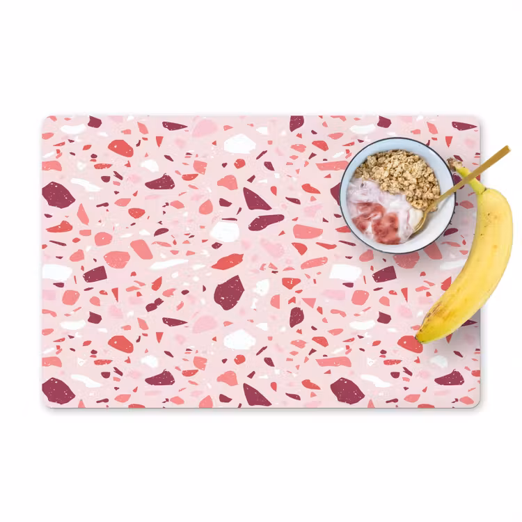 Tovaglietta in vinile - Terrazzo - Motivo - Rosa — 1