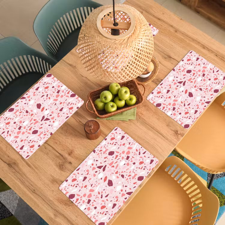 Tovaglietta in vinile - Terrazzo - Motivo - Rosa — 3