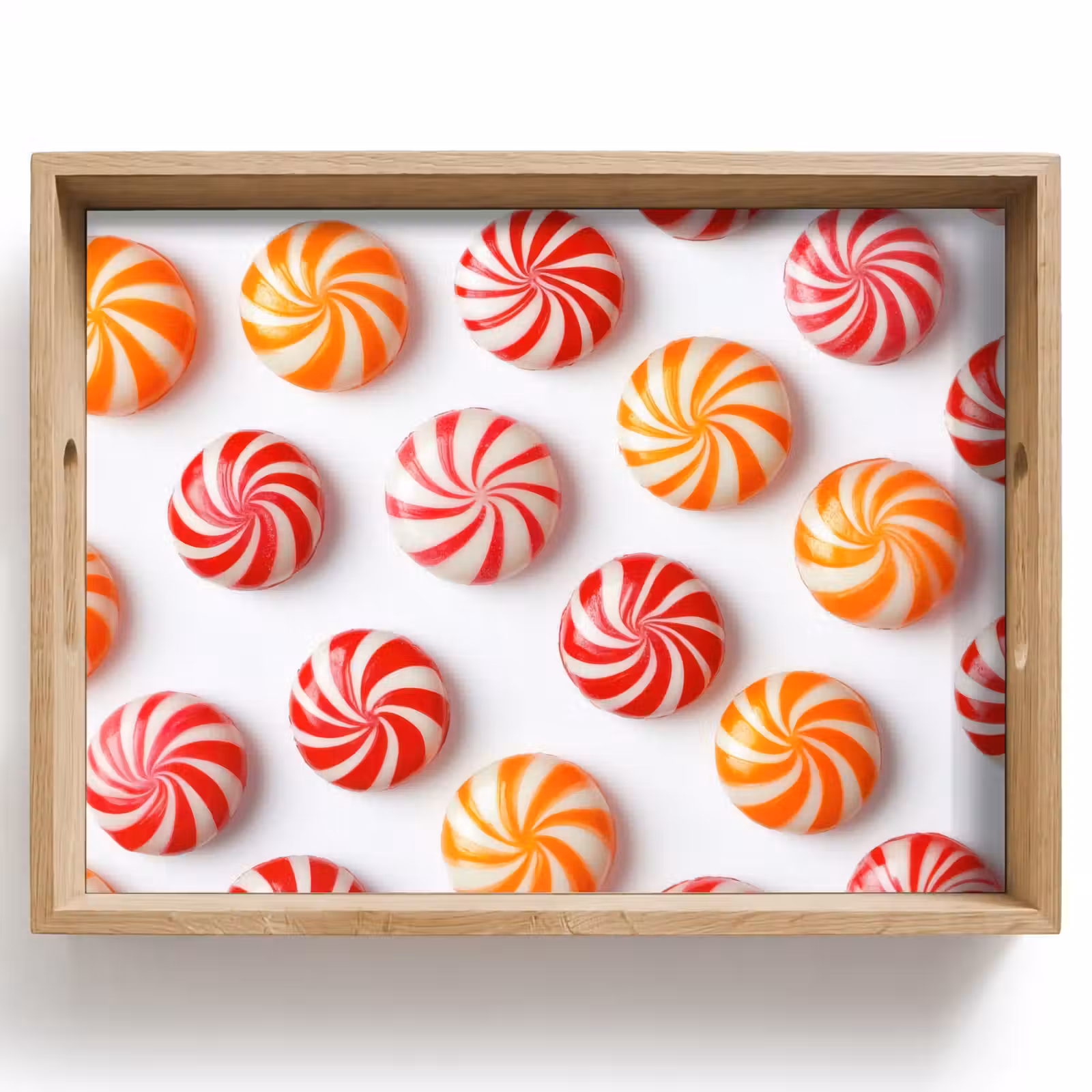 Vassoio - Caramelle - Modello - Rosso - Arancione — 1