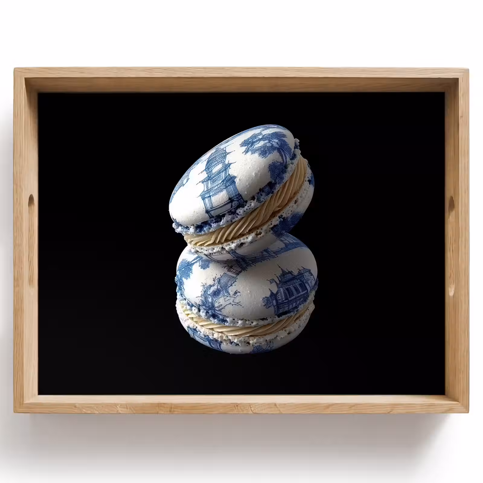 Vassoio - Cibo - Amaretti - Blu Delft - Biscotti — 1