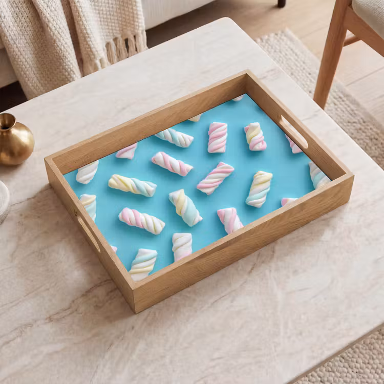 Vassoio - Bacon - Pastello - Caramelle - Blu — 2