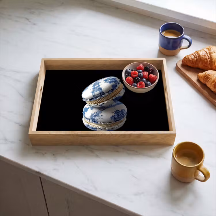 Vassoio - Cibo - Amaretti - Blu Delft - Biscotti — 3