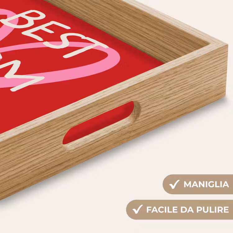 Vassoio - Madre - Citazione - Cuore - Rosso — 8
