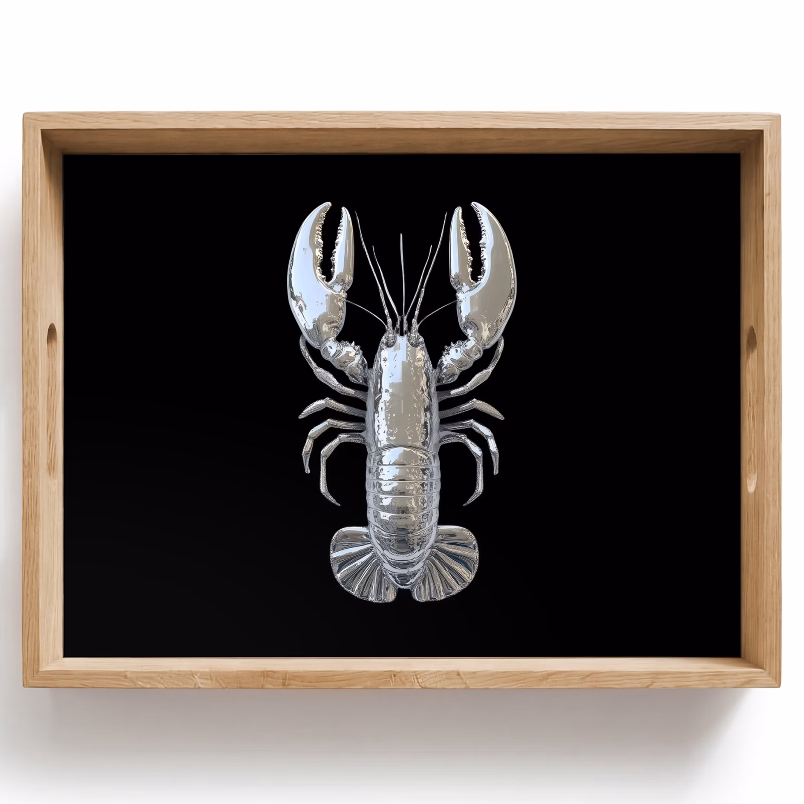 Vassoio - Aragosta - Argento - Metallizzato - Lusso — 1