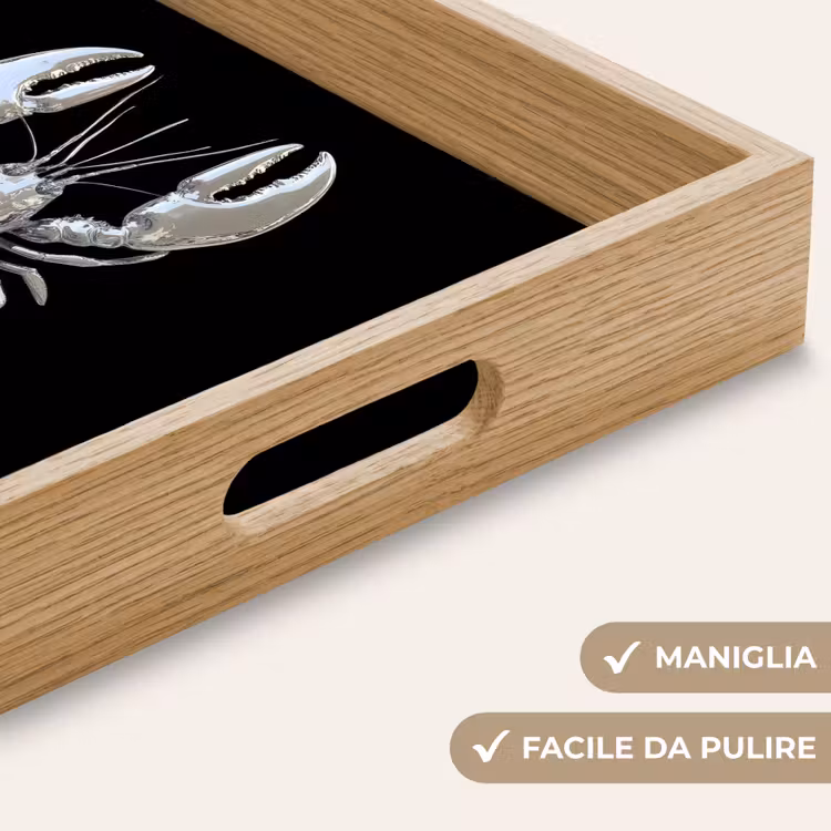 Vassoio - Aragosta - Argento - Metallizzato - Lusso — 8