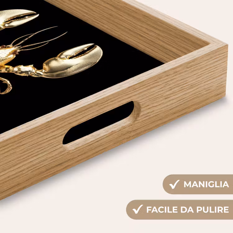 Vassoio - Cancro - Oro - Struttura - Nero — 8