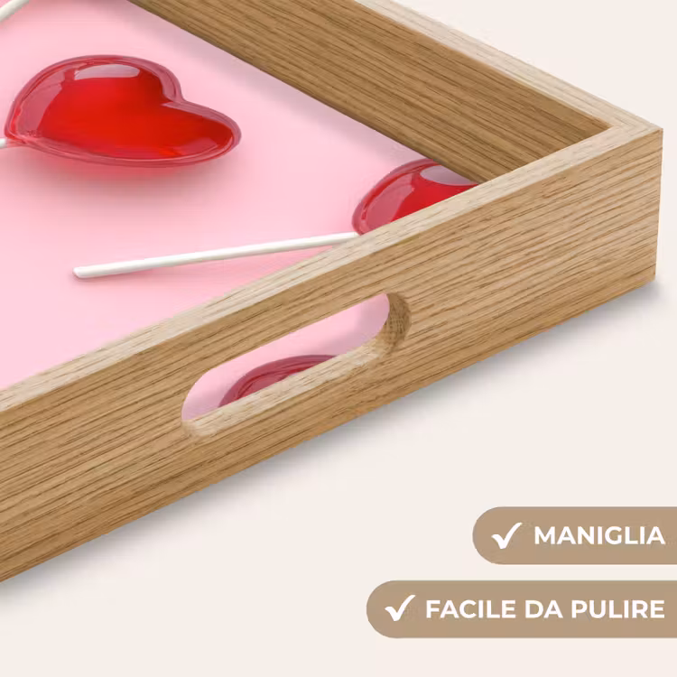 Vassoio - Lecca-lecca - Cuori - Rosa — 8