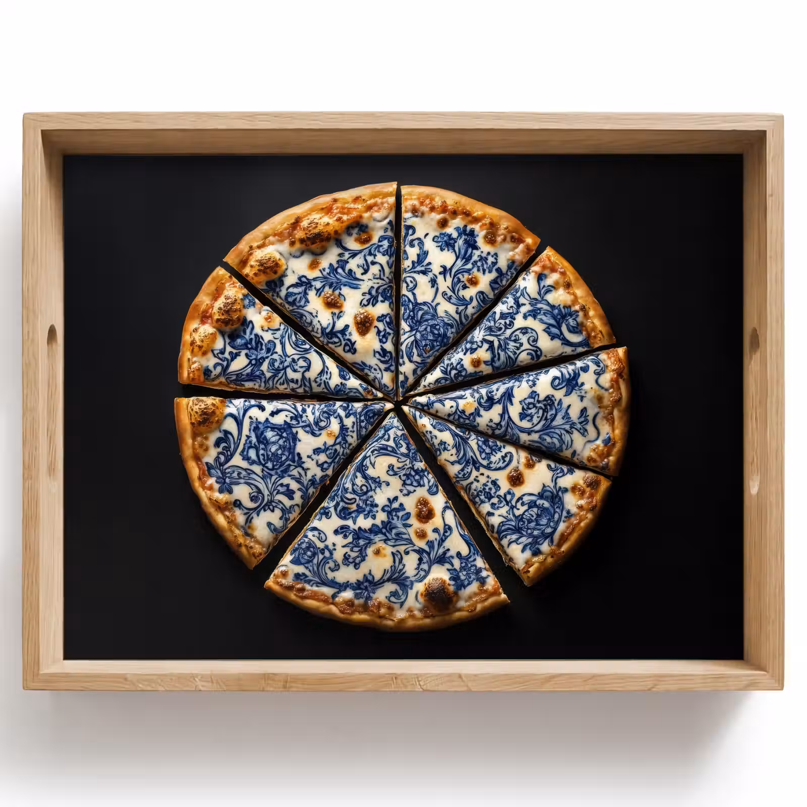Vassoio - Pizza - Cibo - Blu Delft — 1