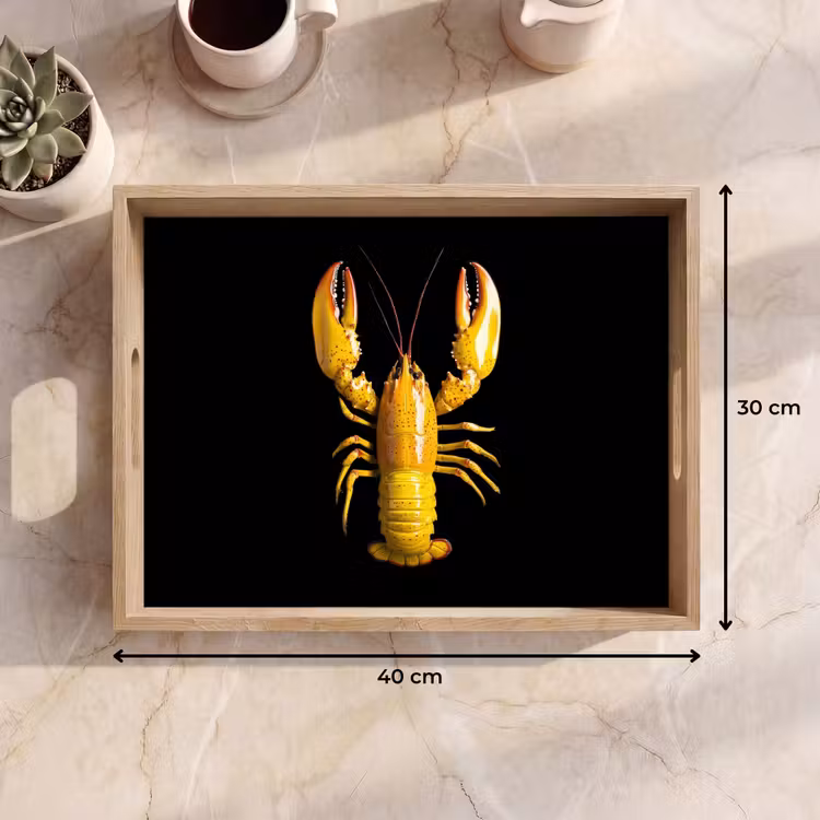 Vassoio - Cancro - Giallo - Puntini - Solido — 7