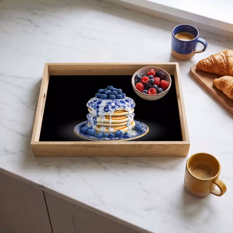 Vassoio - Pancake - Mirtilli - Piatto — 3