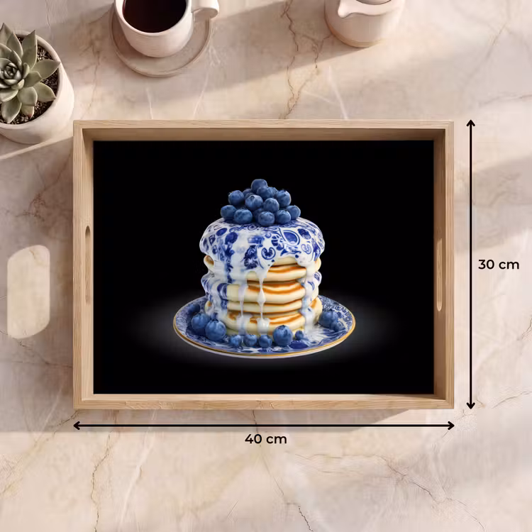 Vassoio - Pancake - Mirtilli - Piatto — 7