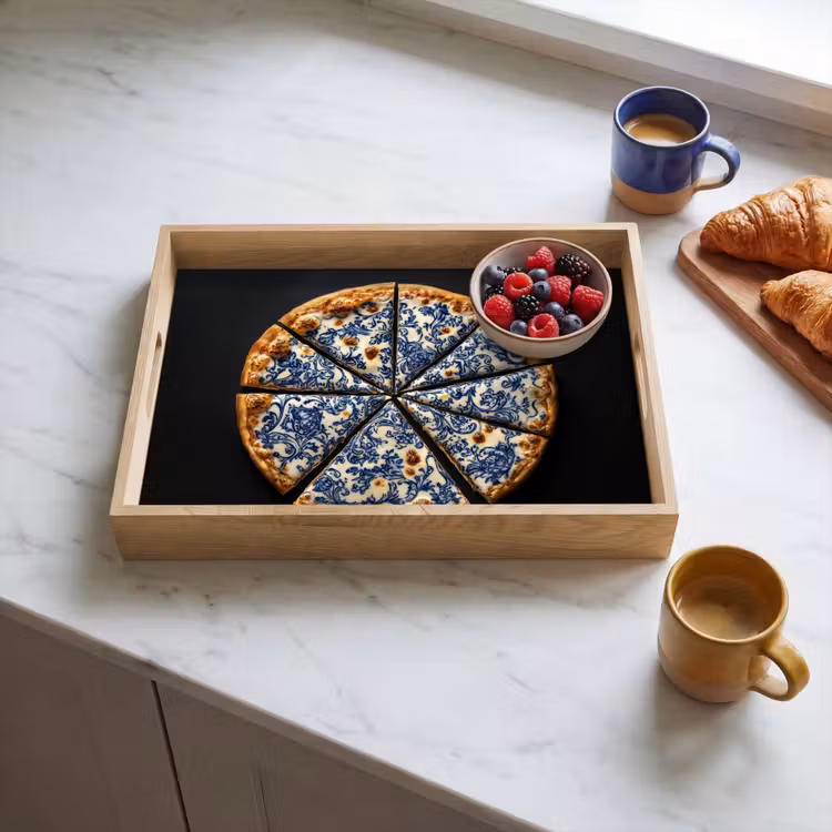 Vassoio - Pizza - Cibo - Blu Delft — 3
