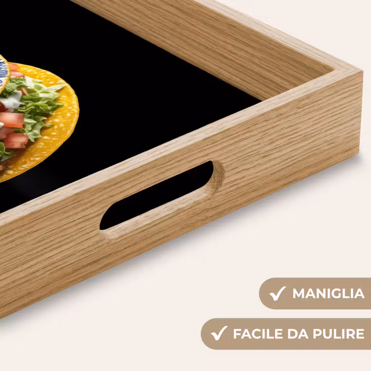 Vassoio - Taco - Carne - Insalata - Blu Delft - Motivo — 8