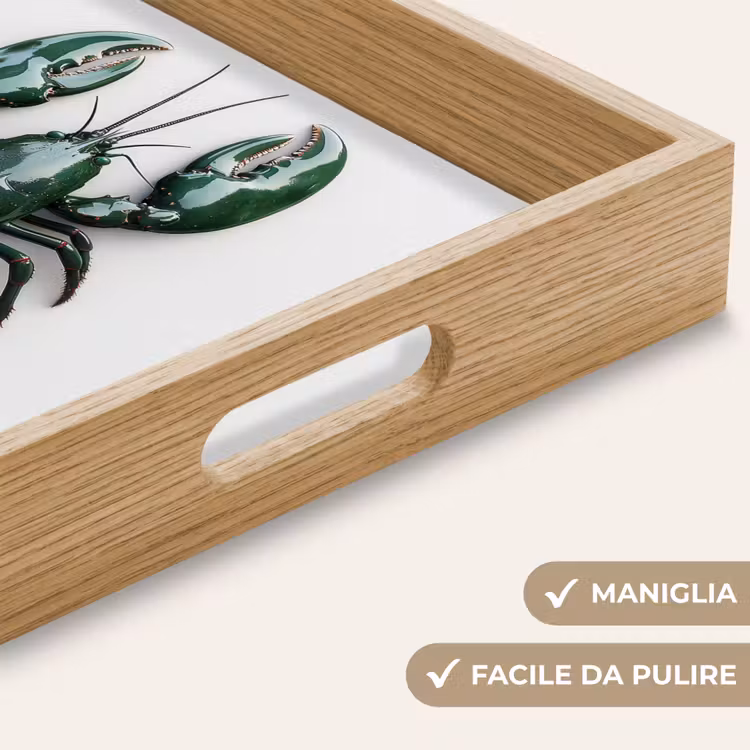 Vassoio - Cancro - Glossier - Verde - Bianco — 8