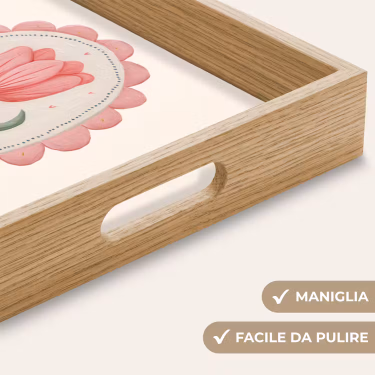 Vassoio - Tulipano - Cornice - Ovale - Illustrazione — 8