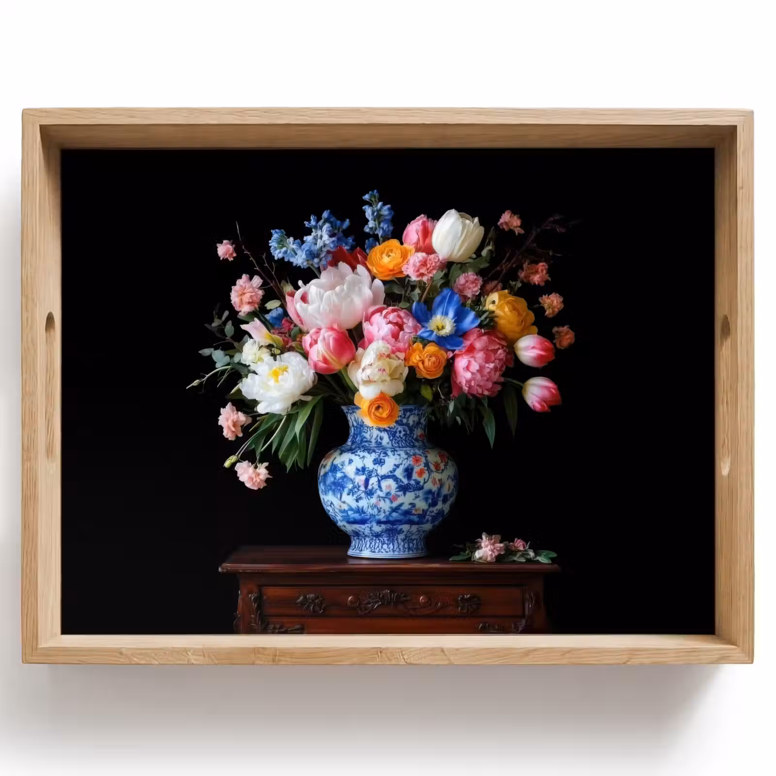 Vassoio - Rose - Fiori - Vaso - Bouquet — 1