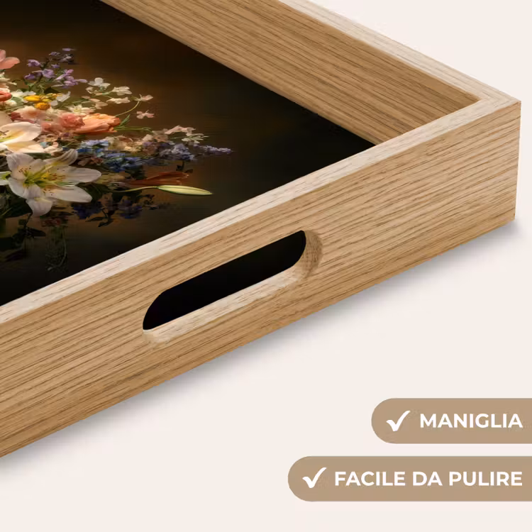 Vassoio - Bicchieri - Fiori - Bouquet - Colori — 8