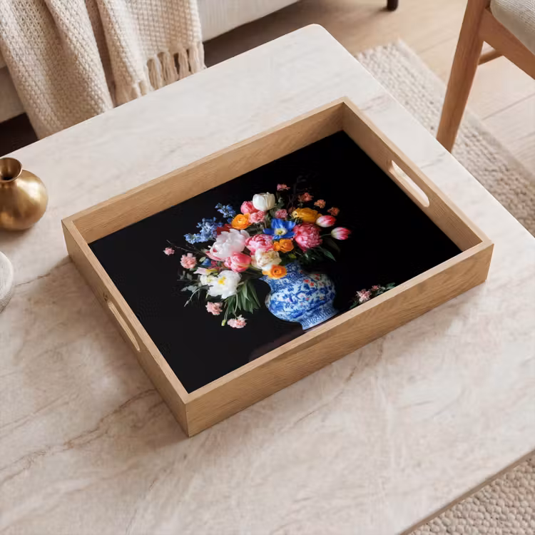Vassoio - Rose - Fiori - Vaso - Bouquet — 2