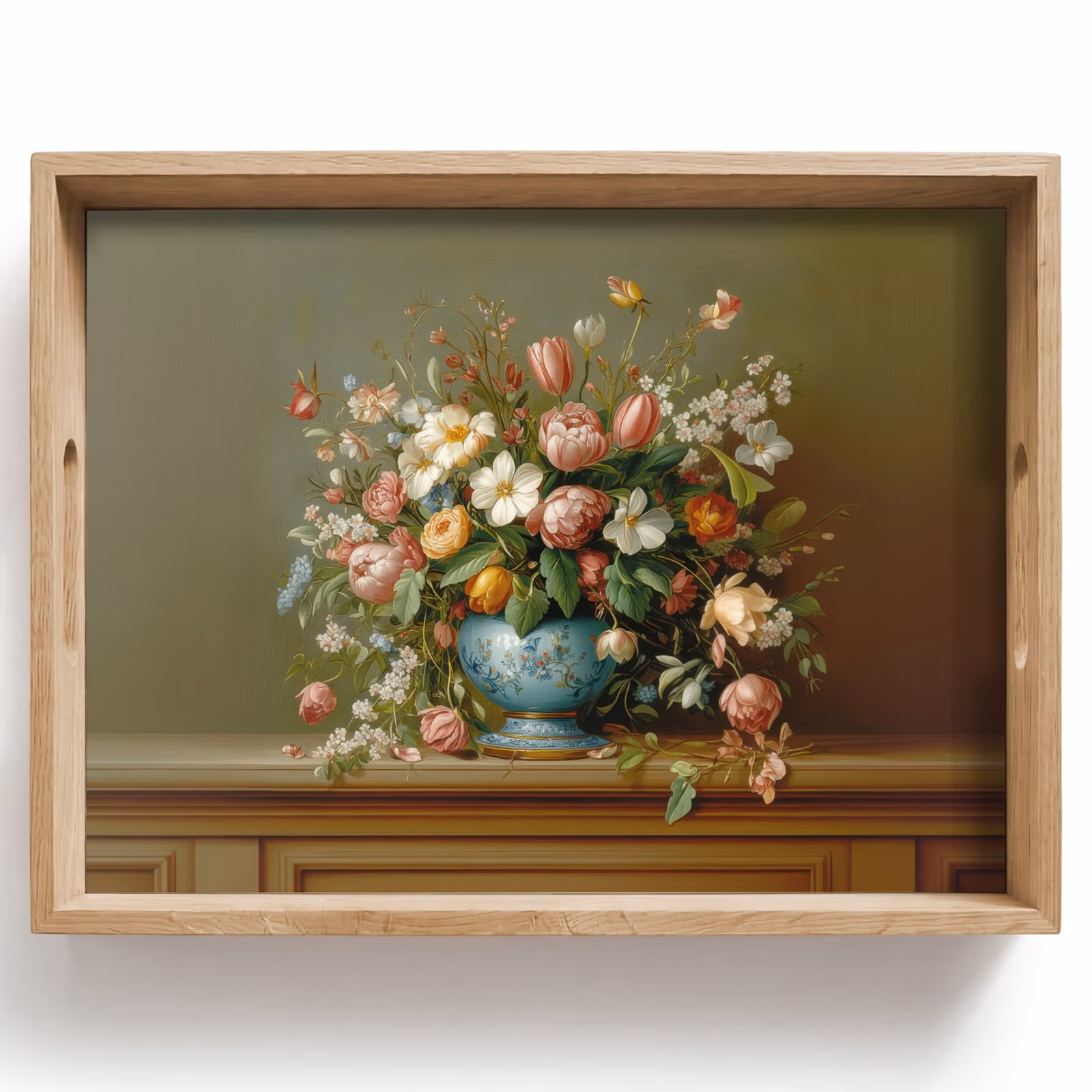 Vassoio - Vaso - Pastello - Colori - Fiori — 1