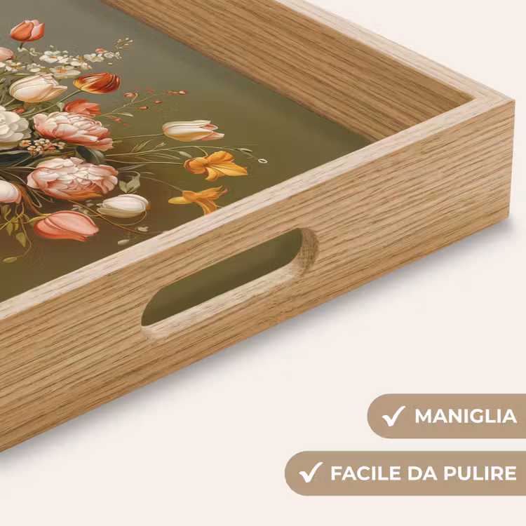 Vassoio - Neutro - Fiori - Bouquet - Vaso — 8