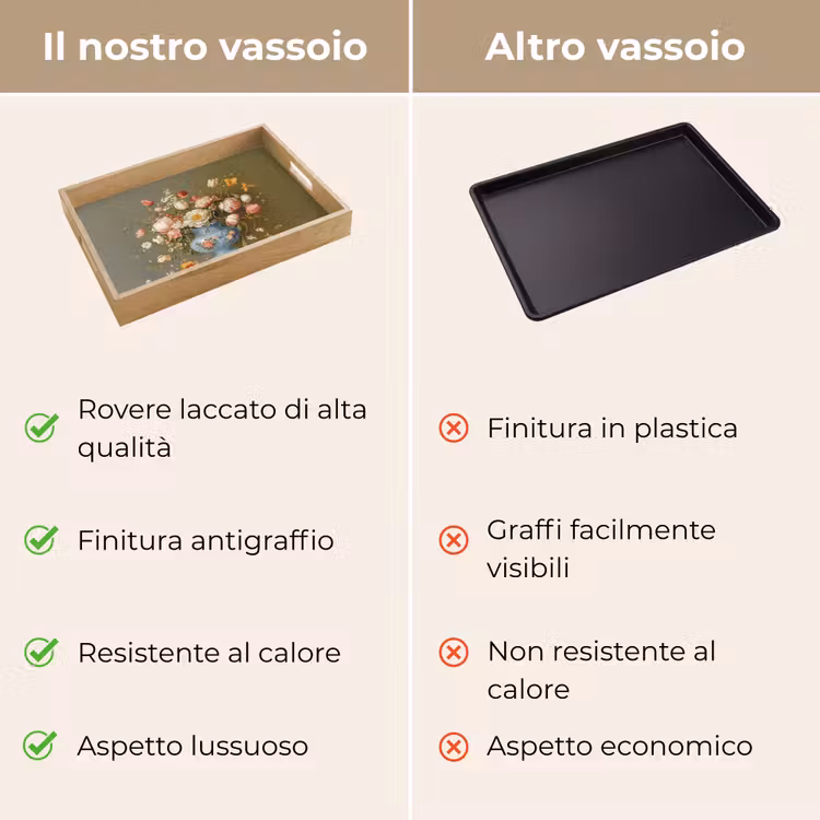 Vassoio - Neutro - Fiori - Bouquet - Vaso — 9