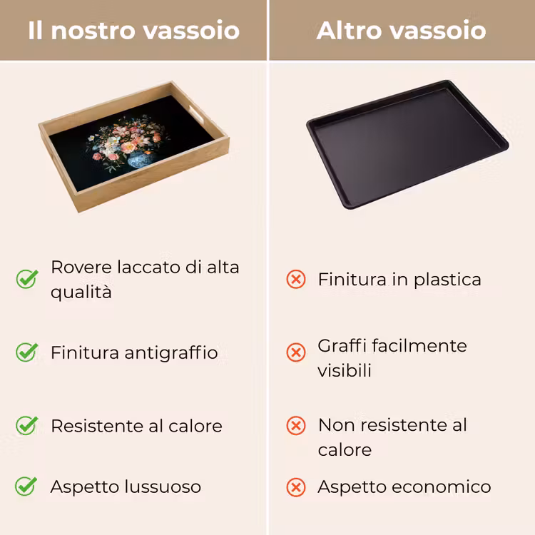 Vassoio - Rosa - Fiori - Vaso - Colori — 9
