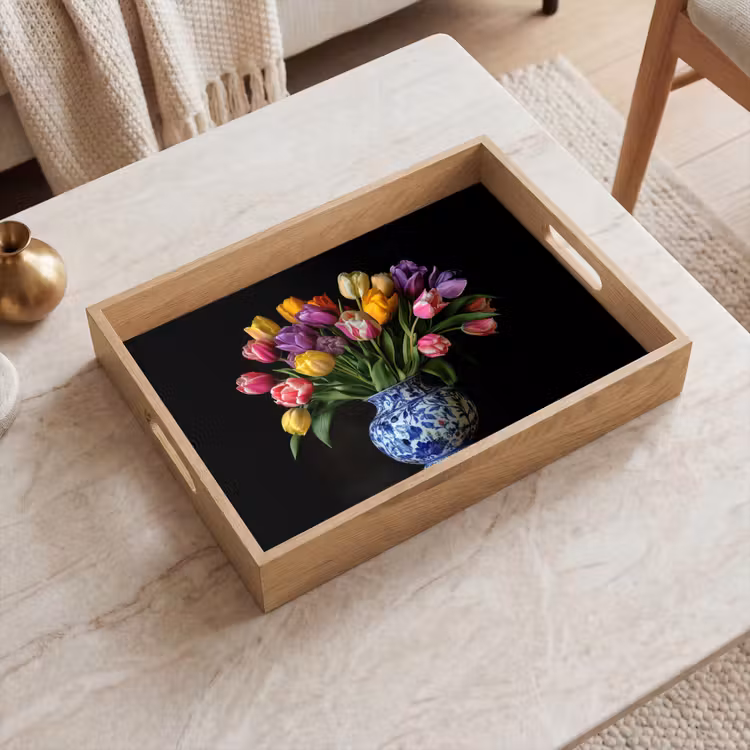 Vassoio - Tulipani - Colori - Vaso — 2