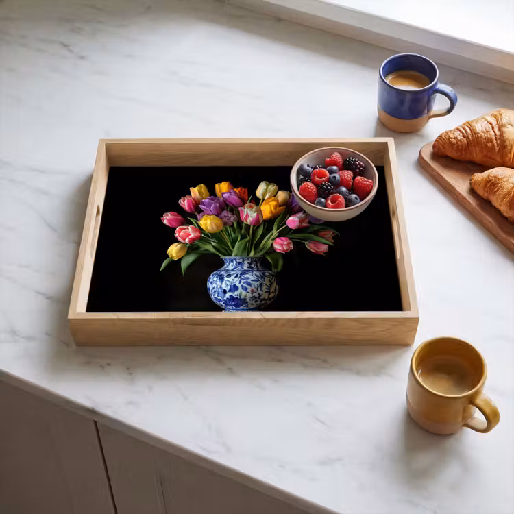 Vassoio - Tulipani - Colori - Vaso — 3