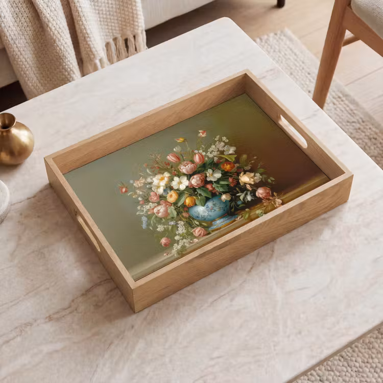 Vassoio - Vaso - Pastello - Colori - Fiori — 2