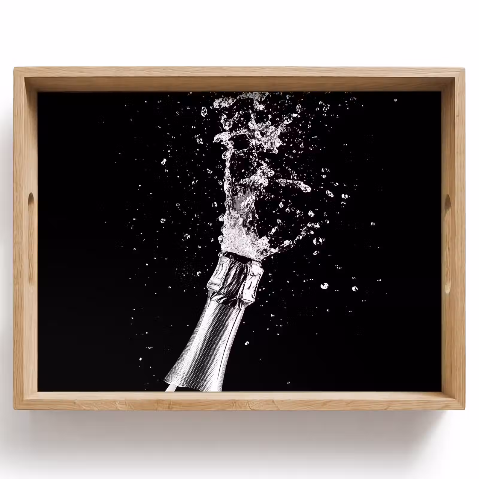 Vassoio - Champagne - Nero - Spruzzi - Popping — 1