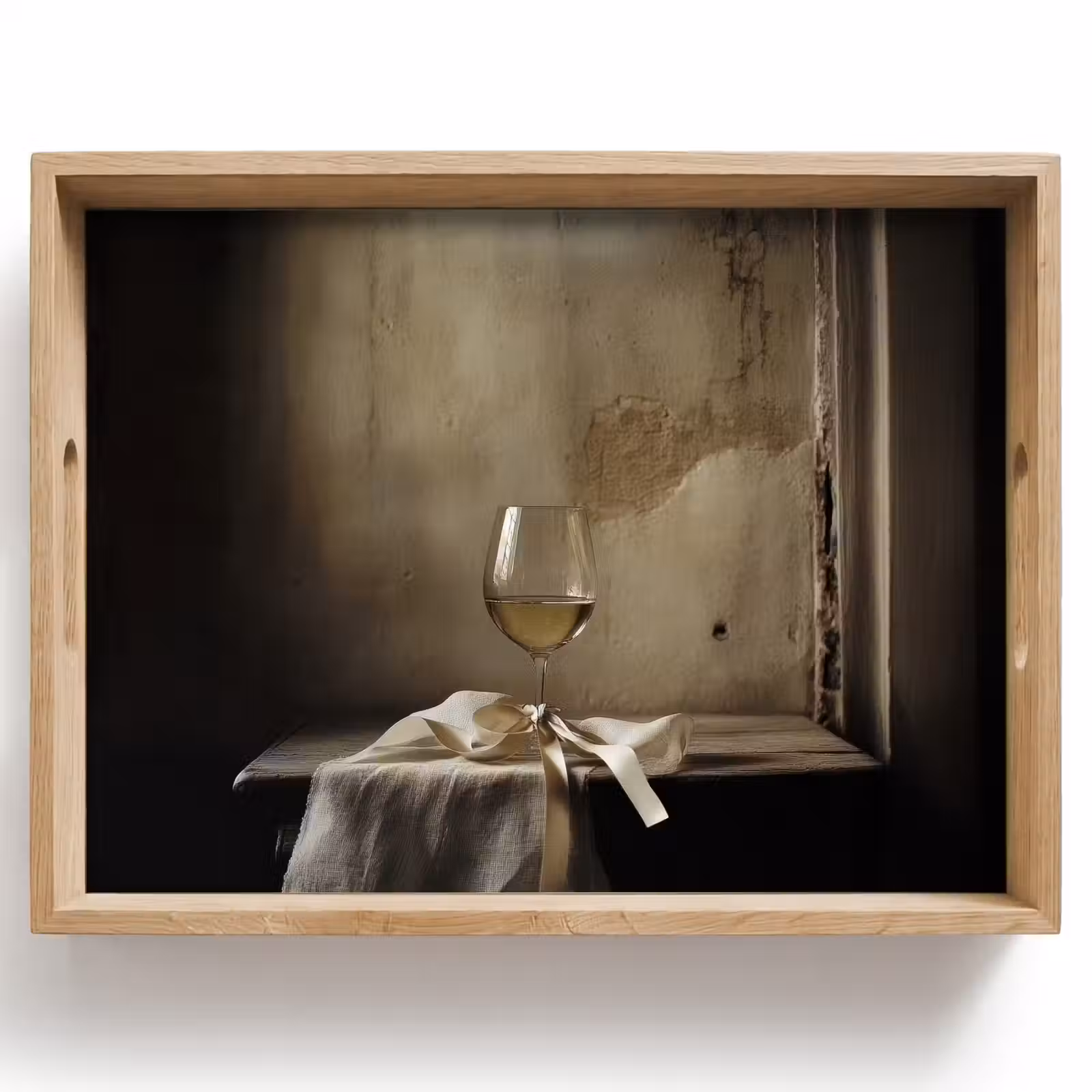 Vassoio - Fiocco - Beige - Bianco - Vino — 1