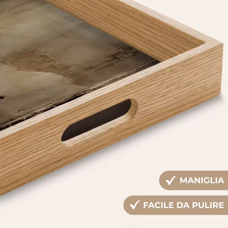 Vassoio - Fiocco - Beige - Bianco - Vino — 8