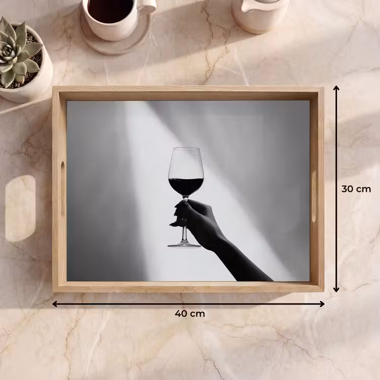 Vassoio - Luce - Vino - Rosso - Bicchiere — 7