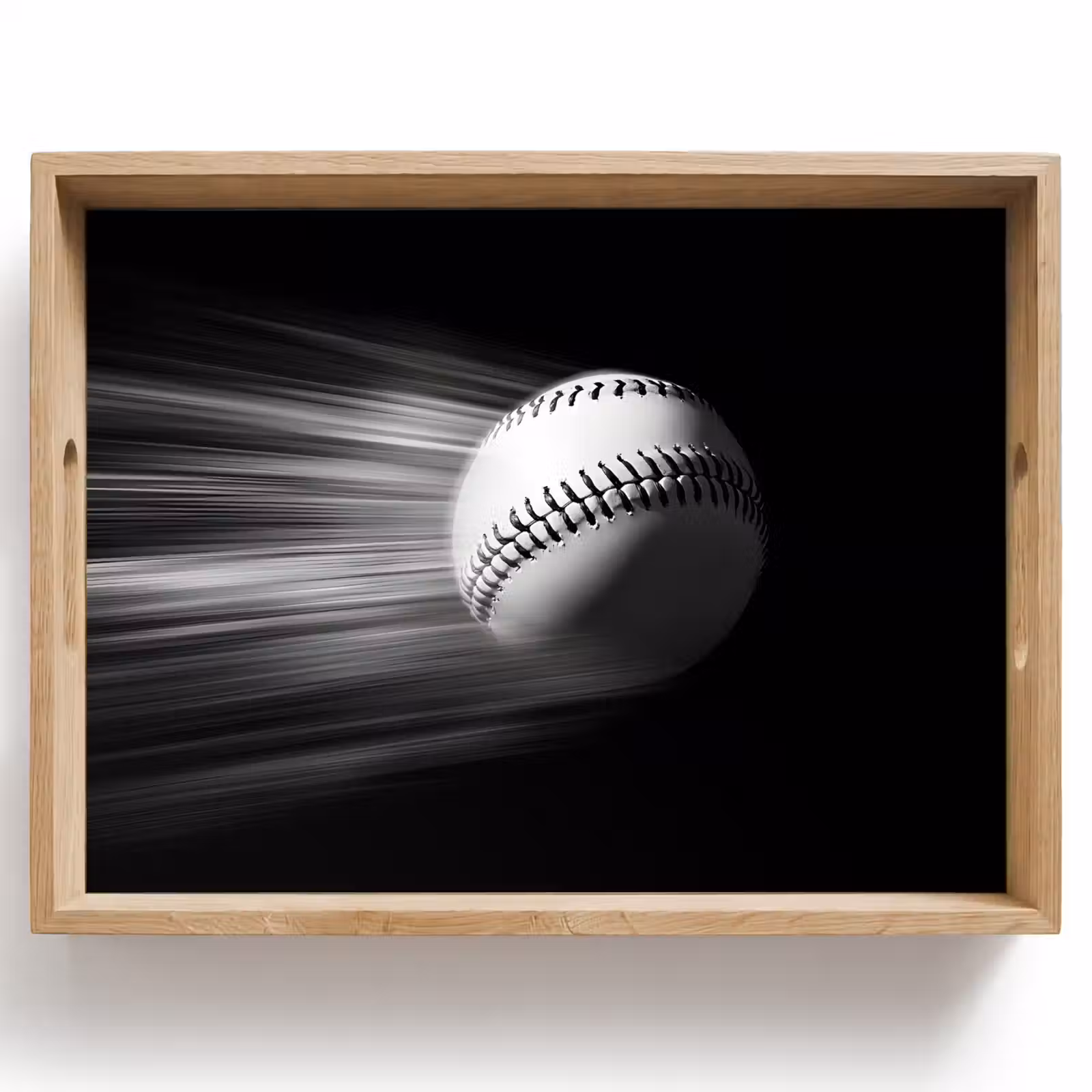 Vassoio - Baseball - Bianco - Mosche — 1