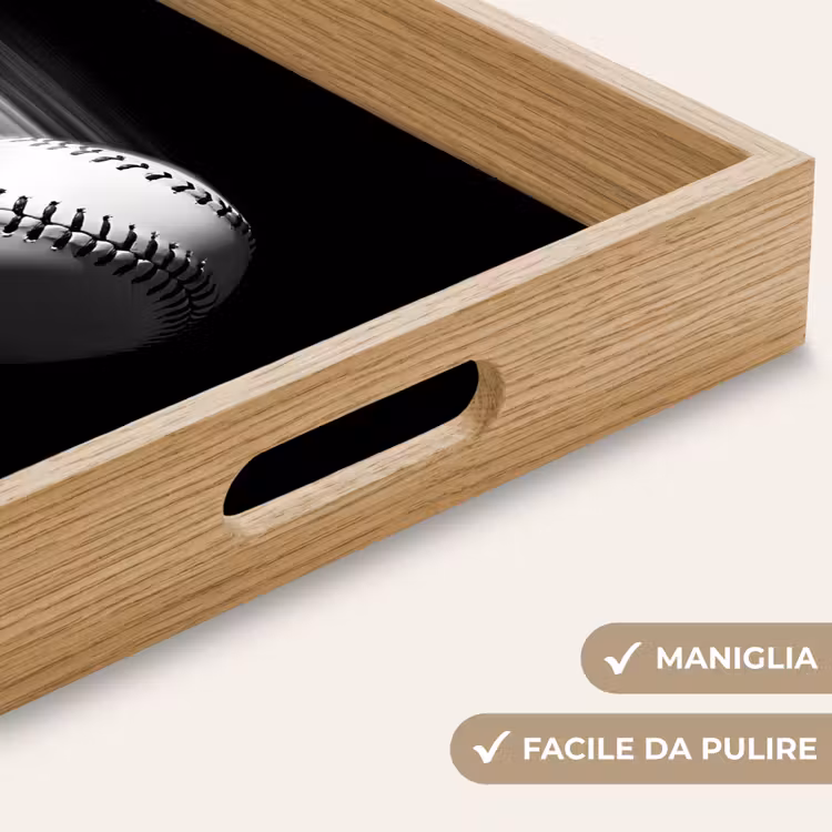 Vassoio - Baseball - Bianco - Mosche — 8