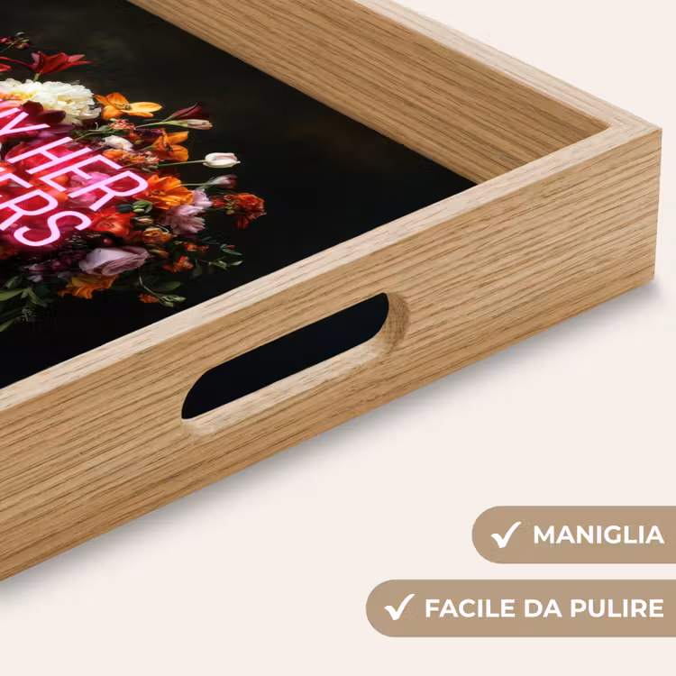 Vassoio - Citazione - Fiori - Vaso - Neon — 8