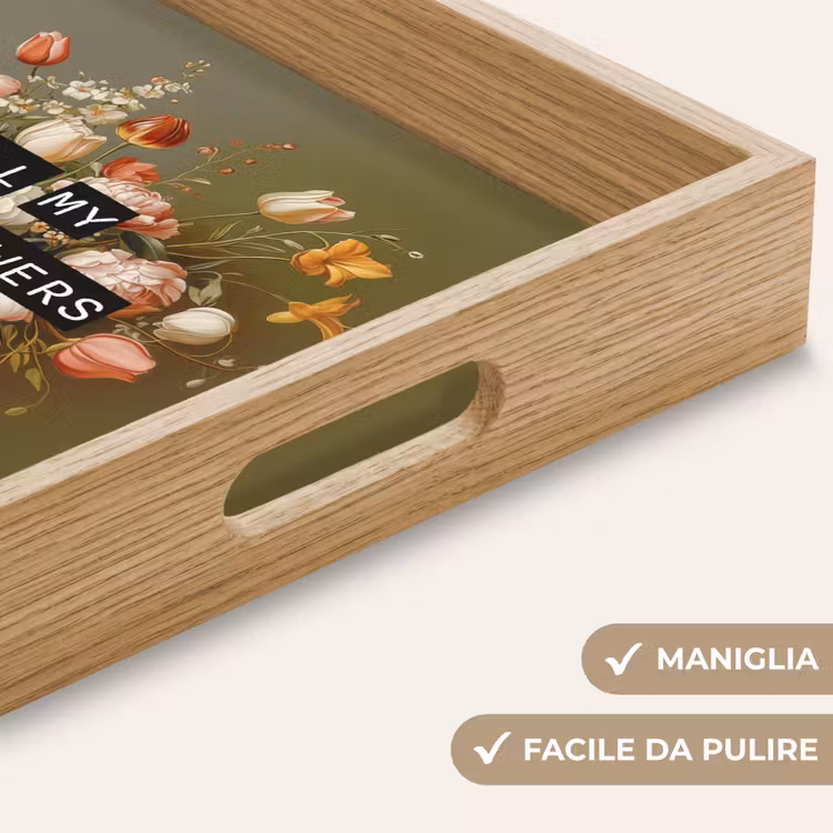 Vassoio - Fiore - Citazione - Vintage - Arte — 8