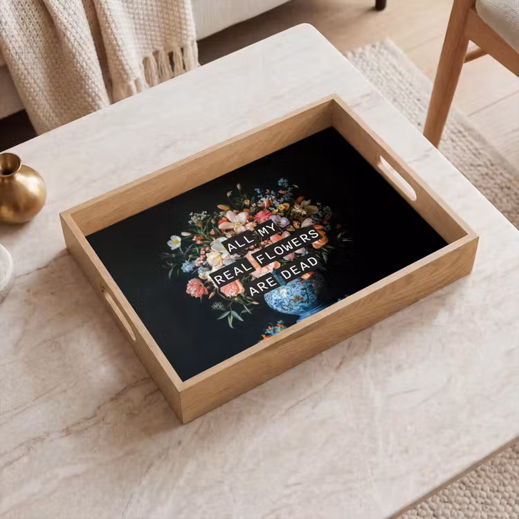 Vassoio - Fiori - Arte - Pastello - Citazioni — 2