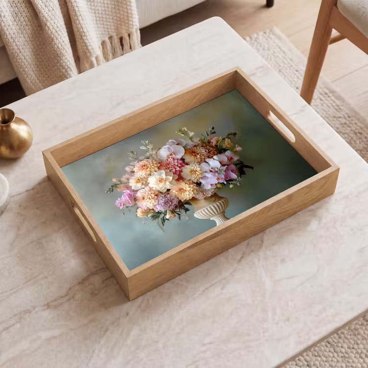 Vassoio - Orchidea - Bouquet - Vaso - Fiori — 2