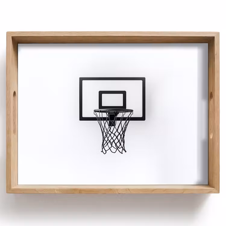 Vassoio - Tabellone da basket - Minimalista - Nero — 1