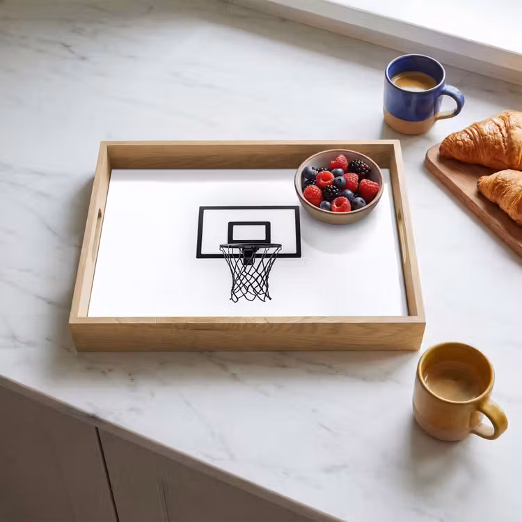 Vassoio - Tabellone da basket - Minimalista - Nero — 3